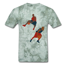 Load image into Gallery viewer, NdaBLDG "B-Ball" T-Shirts - military green tie dye