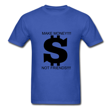 Load image into Gallery viewer, NdaBLDG "$ NO FRIENDS " T-Shirt - royal blue