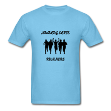 Load image into Gallery viewer, NdaBLDG 'ELITE RUNNERS" T-Shirt - aquatic blue