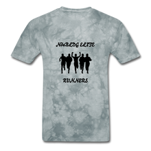 Load image into Gallery viewer, NdaBLDG 'ELITE RUNNERS" T-Shirt - grey tie dye