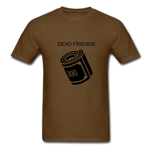 Load image into Gallery viewer, NdaBLDG "DEAD FRIENDS " T-Shirt - brown