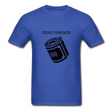 Load image into Gallery viewer, NdaBLDG "DEAD FRIENDS " T-Shirt - royal blue
