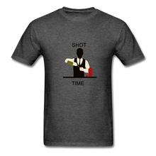 Load image into Gallery viewer, NdaBLDG "SHOT TIME" T-SHIRTS - heather black