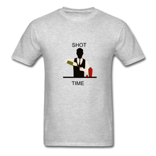 Load image into Gallery viewer, NdaBLDG "SHOT TIME" T-SHIRTS - heather gray