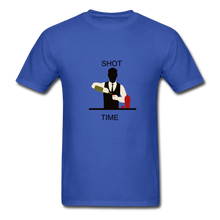 Load image into Gallery viewer, NdaBLDG "SHOT TIME" T-SHIRTS - royal blue