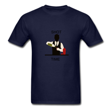 Load image into Gallery viewer, NdaBLDG "SHOT TIME" T-SHIRTS - navy