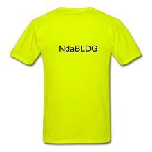 Load image into Gallery viewer, NdaBLDG "SHOT TIME" T-SHIRTS - safety green