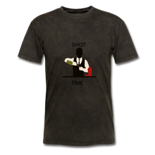 Load image into Gallery viewer, NdaBLDG "SHOT TIME" T-SHIRTS - mineral black