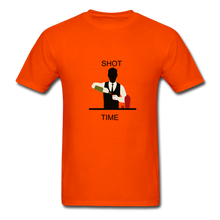 Load image into Gallery viewer, NdaBLDG "SHOT TIME" T-SHIRTS - orange