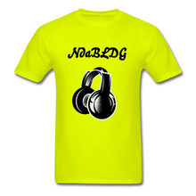 Load image into Gallery viewer, NdaBLDG "HEADSET " T-Shirt - safety green
