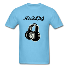 Load image into Gallery viewer, NdaBLDG "HEADSET " T-Shirt - aquatic blue