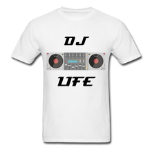 Load image into Gallery viewer, NdaBLDG "DJ LIFE" T-Shirt - white
