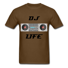 Load image into Gallery viewer, NdaBLDG "DJ LIFE" T-Shirt - brown