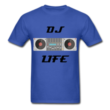 Load image into Gallery viewer, NdaBLDG "DJ LIFE" T-Shirt - royal blue