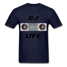 Load image into Gallery viewer, NdaBLDG "DJ LIFE" T-Shirt - navy