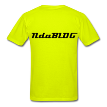 Load image into Gallery viewer, NdaBLDG "DJ LIFE" T-Shirt - safety green