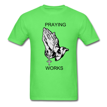 Load image into Gallery viewer, Ndabldg "PRAYING WORKS " T-Shirt - kiwi