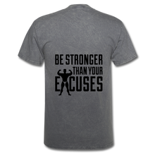 Load image into Gallery viewer, NdaBOG "EXCUSES" T-Shirt - mineral charcoal gray