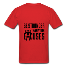 Load image into Gallery viewer, NdaBLDG " No EXCUSES" T-Shirt - red