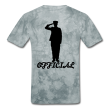 Load image into Gallery viewer, NDABLDG " OFFICIAL " T-SHIRT - grey tie dye