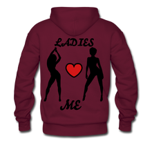 Load image into Gallery viewer, 'LADIES LOVE ME " Men's NDABLDG HOODIE - burgundy