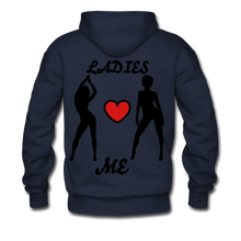Load image into Gallery viewer, 'LADIES LOVE ME " Men's NDABLDG HOODIE - navy