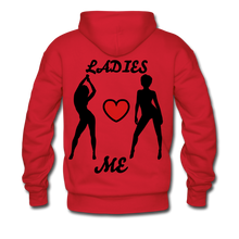 Load image into Gallery viewer, 'LADIES LOVE ME " Men's NDABLDG HOODIE - red