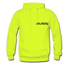 Load image into Gallery viewer, 'LADIES LOVE ME " Men's NDABLDG HOODIE - safety green