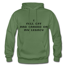 Load image into Gallery viewer, Landed on my legacy Men's Hoodie - military green