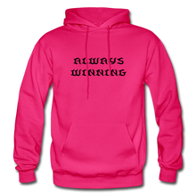 Load image into Gallery viewer, Men's Hoodie "ALWAYS WINNING" - fuchsia
