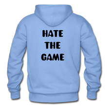 Load image into Gallery viewer, DONT HATE ME 'HAYE THE GAME NDABLDG HOODIES - carolina blue