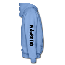 Load image into Gallery viewer, DONT HATE ME 'HAYE THE GAME NDABLDG HOODIES - carolina blue