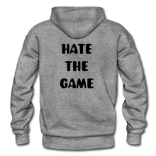 Load image into Gallery viewer, DONT HATE ME 'HAYE THE GAME NDABLDG HOODIES - graphite heather