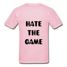 Load image into Gallery viewer, "DONT HATE ME""HATE THE GAME" T-SHIRT - light pink