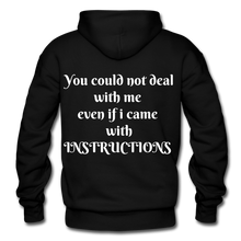 Load image into Gallery viewer, even if i came with instructions "ndabldg Hoodie - black