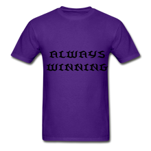 Load image into Gallery viewer, "ALWAYS WINNING" NdaBLDG T-SHIRT - purple