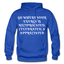Load image into Gallery viewer, NDABLDG "ENERGY" HOODIE - royal blue