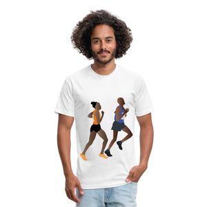 Fitted Cotton/Poly T-Shirt by Next Level - white