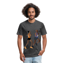 Load image into Gallery viewer, Fitted Cotton/Poly T-Shirt by Next Level - heather black
