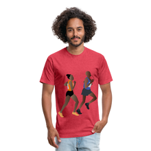 Load image into Gallery viewer, Fitted Cotton/Poly T-Shirt by Next Level - heather red
