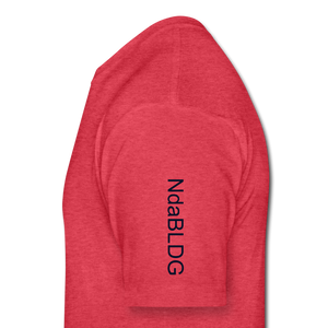 Fitted Cotton/Poly T-Shirt by Next Level - heather red