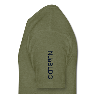 Fitted Cotton/Poly T-Shirt by Next Level - heather military green