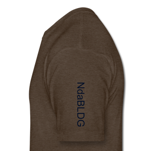 Fitted Cotton/Poly T-Shirt by Next Level - heather espresso