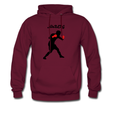 Load image into Gallery viewer, NdaBLDG TOP PRIZE FIGHTER Men&#39;s Hoodie - burgundy
