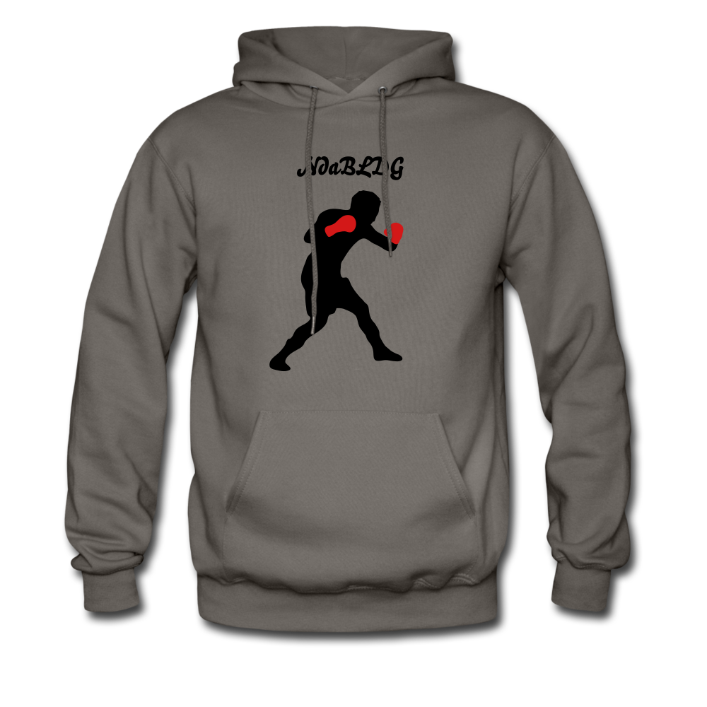 NdaBLDG TOP PRIZE FIGHTER Men's Hoodie - asphalt gray