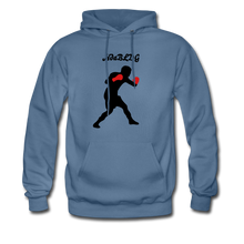 Load image into Gallery viewer, NdaBLDG TOP PRIZE FIGHTER Men&#39;s Hoodie - denim blue
