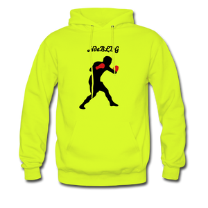 NdaBLDG TOP PRIZE FIGHTER Men's Hoodie - safety green
