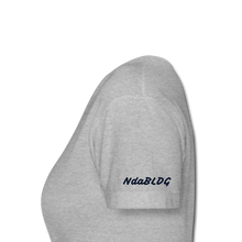 Load image into Gallery viewer, NdaBLDG &quot;BUISNESS &quot;Women&#39;s V-Neck T-Shirt - gray
