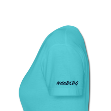 Load image into Gallery viewer, NdaBLDG &quot;BUISNESS &quot;Women&#39;s V-Neck T-Shirt - aqua
