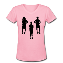 Load image into Gallery viewer, NdaBLDG &quot;BUISNESS &quot;Women&#39;s V-Neck T-Shirt - pink
